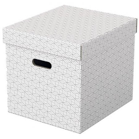Úložný kubický box, ESSELTE "Home", biely