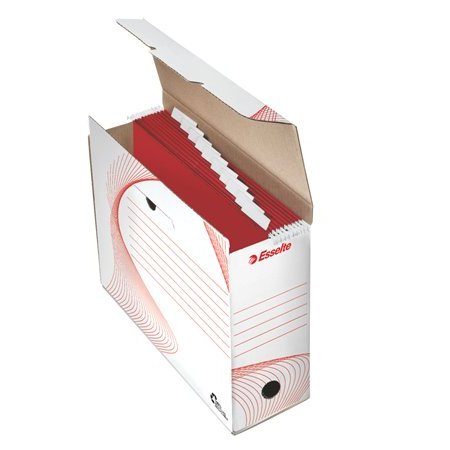 Archivačná krabica na závesné dosky, 117 mm, recyklovaný kartón, ESSELTE "Standard"