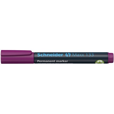 Permanentný popisovač, 1-4 mm, zrezaný hrot, SCHNEIDER "Maxx 133", fialový