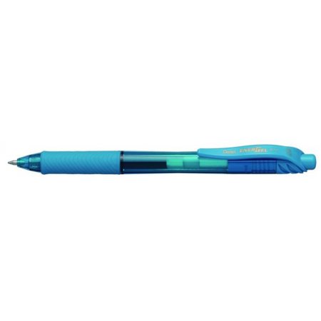 Gélové pero, 0,35 mm, stláčací mechanizmus, PENTEL "EnerGelX BL107", svetlomodrá
