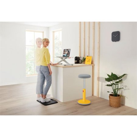 Stolička, ergonomická, LEITZ "Ergo Cosy Active", teplá žltá