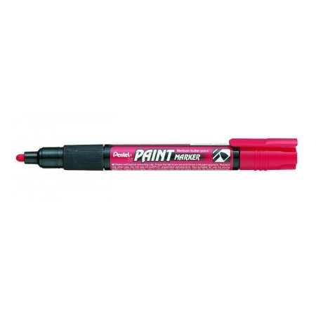 Lakový popisovač, 2 mm, kužeľový hrot, PENTEL "MMP20", červená