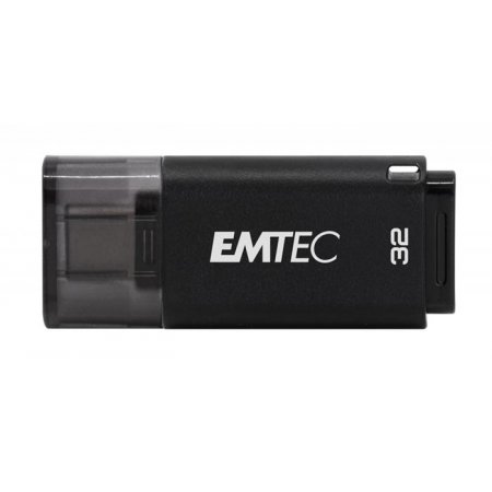 USB kľúč, 32GB, USB-C 3.2, EMTEC "D400 Type-C", čierna