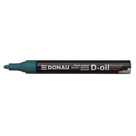 Lakový popisovač, 2,8 mm, M, DONAU "D-oil", zelený