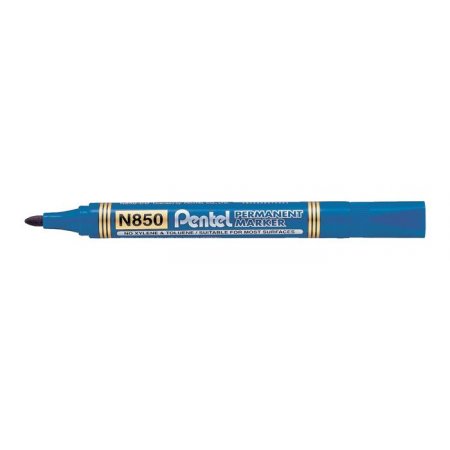 Permanentný popisovač, 1,5 mm, kužeľový hrot, PENTEL "N850", modrá