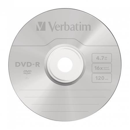 DVD-R disk, AZO, 4,7GB, 16x, 1 ks, klasický obal, VERBATIM