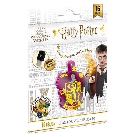 USB kľúč, 16GB, USB 2.0, EMTEC "Harry Potter Gryffindor"