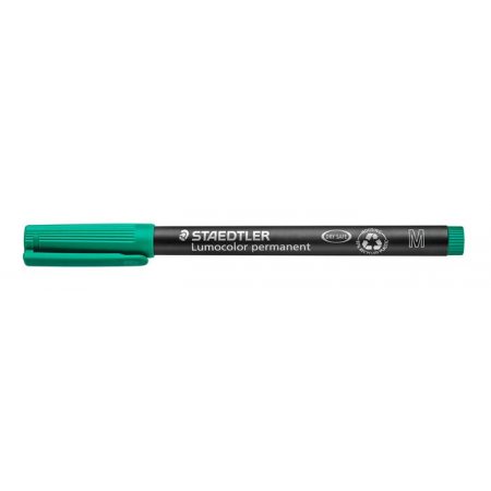 Permanentný popisovač, OHP, 1 mm, STAEDTLER "Lumocolor®  317 M", zelená