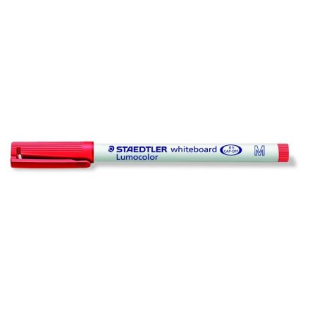 Popisovač na tabule, 1 mm, M, kužeľový, STAEDTLER "Lumocolor 301", červený