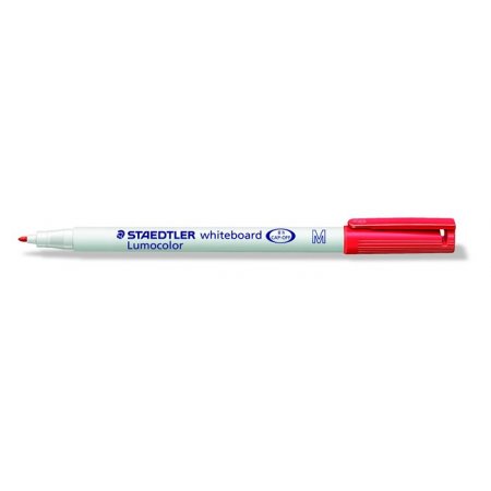 Popisovač na tabule, 1 mm, M, kužeľový, STAEDTLER "Lumocolor 301", červený