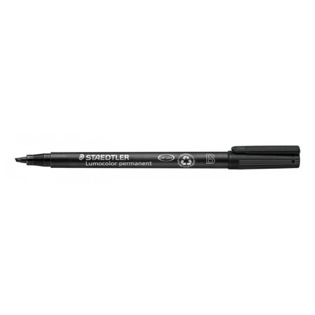 Permanentný popisovač, OHP, 1-2,5 mm, STAEDTLER "Lumocolor® 314 B",  čierna