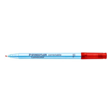 Nepermanentný popisovač, OHP, 0,6 mm, STAEDTLER "Lumocolor® 305 F", červená