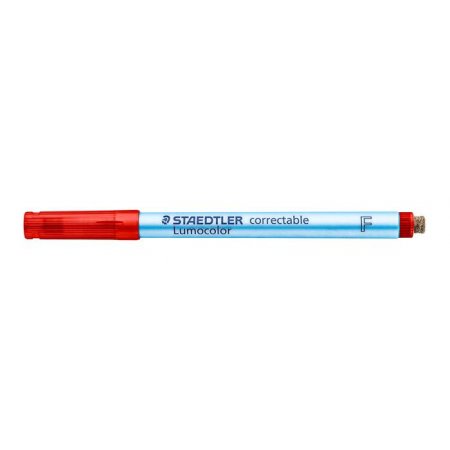 Nepermanentný popisovač, OHP, 0,6 mm, STAEDTLER "Lumocolor® 305 F", červená