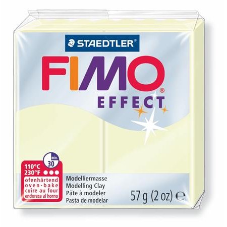 Modelovacia hmota, 57 g, polymérová, FIMO "Effect", v tme svietiaca