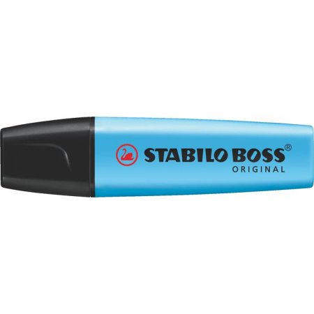 Zvýrazňovač, 2-5 mm, STABILO "BOSS original", modrý