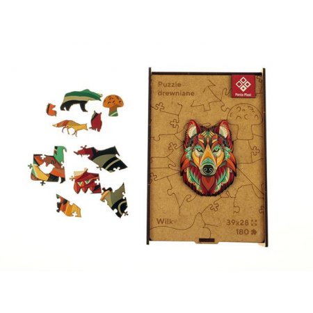 Puzzle, drevené, A3, 180 ks, PANTA PLAST "Mystery Wolf"