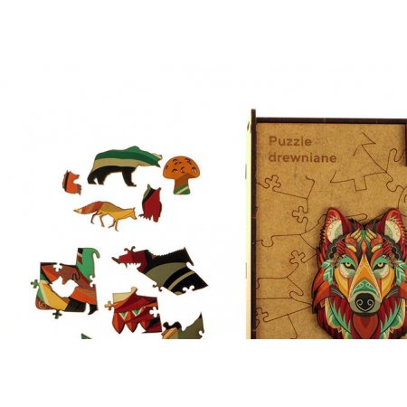 Puzzle, drevené, A3, 180 ks, PANTA PLAST "Mystery Wolf"