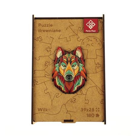 Puzzle, drevené, A3, 180 ks, PANTA PLAST "Mystery Wolf"