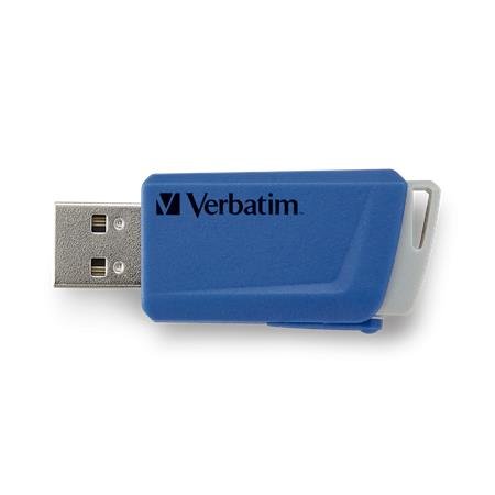 USB kľúč, 3 x 16GB, USB 3.2, 80/25MB/sec, VERBATIM "Store n Click", červená/modrá/žltá