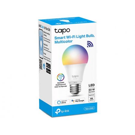 Smart LED žiarovka, E27, 8,3W, 806lm, 2500-6500K, Wi-Fi, TP-LINK "Tapo L530E", multicolor