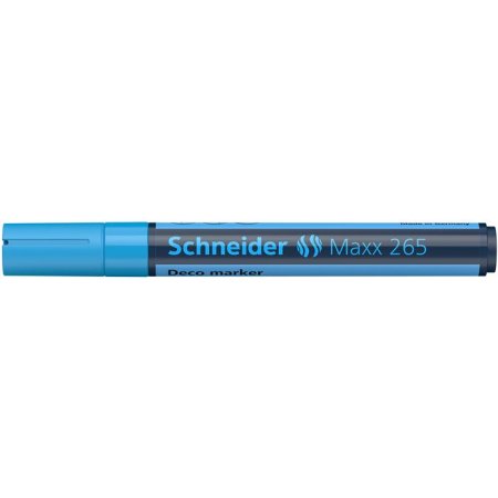 Kriedový popisovač, 2-3 mm, SCHNEIDER "Maxx 265", svetlomodrý