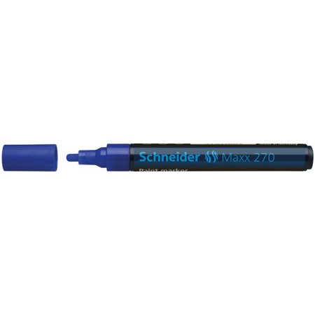 Lakový popisovač, 1-3 mm, SCHNEIDER "Maxx 270", modrý