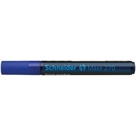 Lakový popisovač, 1-3 mm, SCHNEIDER "Maxx 270", modrý