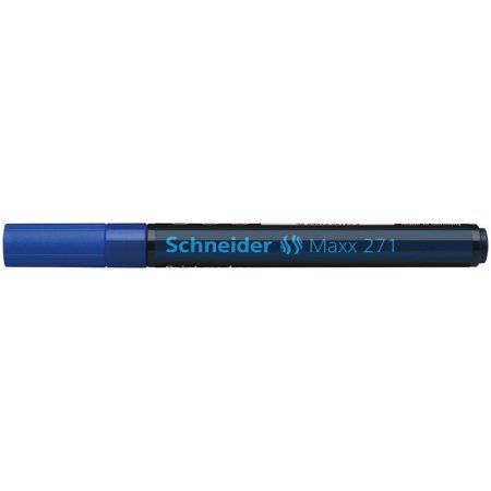 Lakový popisovač, 1-2 mm, SCHNEIDER "Maxx 271", modrý