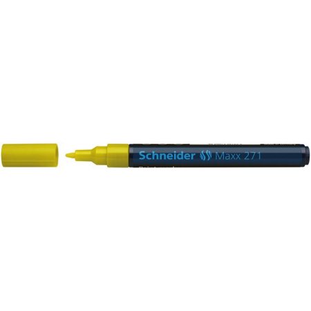 Lakový popisovač, 1-2 mm, SCHNEIDER "Maxx 271", žltý