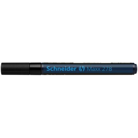 Lakový popisovač, 0,8 mm, SCHNEIDER "Maxx 278", čierny