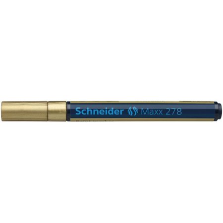 Lakový popisovač, 0,8 mm, SCHNEIDER "Maxx 278", zlatý