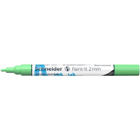 Akrylový popisovač, 2 mm, SCHNEIDER "Paint-It 310", pastelovo zelený