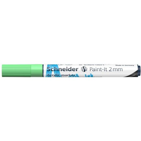 Akrylový popisovač, 2 mm, SCHNEIDER "Paint-It 310", pastelovo zelený