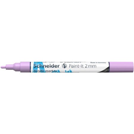 Akrylový popisovač, 2 mm, SCHNEIDER "Paint-It 310", pastelovo fialový