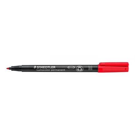 Permanentný popisovač, OHP, 1 mm, STAEDTLER "Lumocolor® 317 M", červená