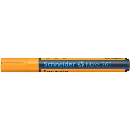 Kriedový popisovač, 2-3 mm, SCHNEIDER "Maxx 265", oranžový