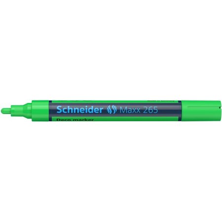 Kriedový popisovač, 2-3 mm, SCHNEIDER "Maxx 265", svetlozelený