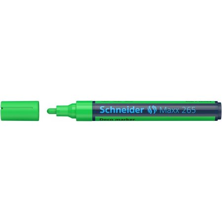 Kriedový popisovač, 2-3 mm, SCHNEIDER "Maxx 265", svetlozelený