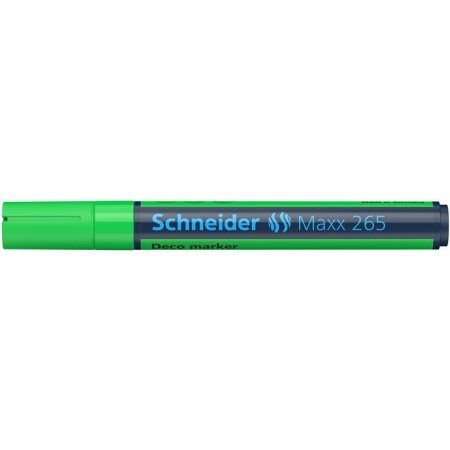 Kriedový popisovač, 2-3 mm, SCHNEIDER "Maxx 265", svetlozelený