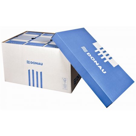 Archivačný kontajner, 545x363x317 mm, kartón, DONAU, modrá/biela