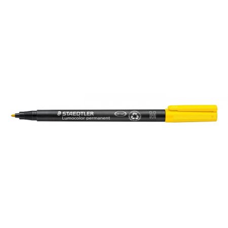 Permanentný popisovač, OHP, 1 mm, STAEDTLER "Lumocolor® 317 M", žltá