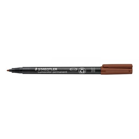 Permanentný popisovač, OHP, 1 mm, STAEDTLER "Lumocolor® 317 M", hnedá