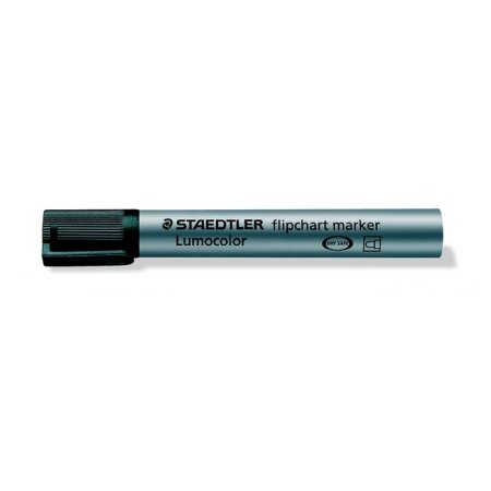 Popisovač na flipchartové tabule, 2 mm, kužeľový hrot, STAEDTLER "Lumocolor 356", čierny