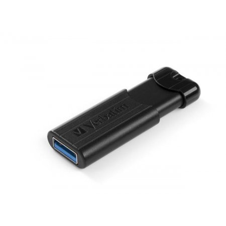 USB kľúč, 16GB, USB 3.2, VERBATIM "Pinstripe", čierna