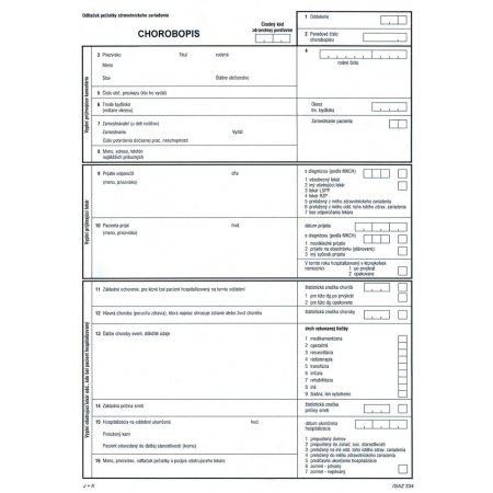 Chorobopis A4 2-list
