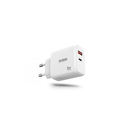 Sieťová nabíjačka, 1xUSB-A (12W), 1xUSB-C (45W), URBAN FACTORY