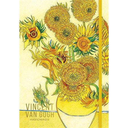 Skicovací zošit, bodkovaný, A5, 80 listov, tvrdá obálka, SHKOLYARYK, "Klimt&Van Gogh", mix