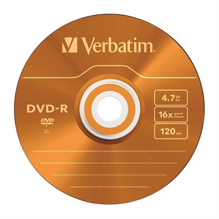 DVD-R disk, farebné, AZO, 4,7GB, 16x, 5 ks, tenký obal, VERBATIM