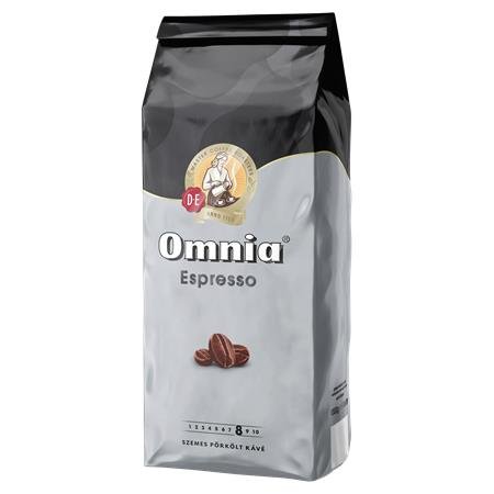 Káva, pražená, zrnková, talianske praženie, 1000 g, DOUWE EGBERTS „Omnia Espresso“