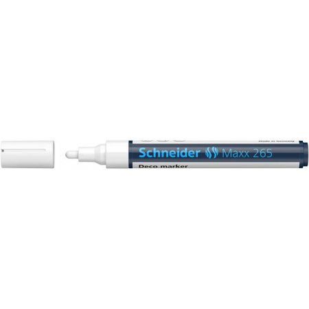 Kriedový popisovač, 2-3 mm, SCHNEIDER "Maxx 265", biely